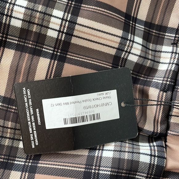 PLT Stone Cold Scuba Pleated Mini Skirt - Picture 9 of 9